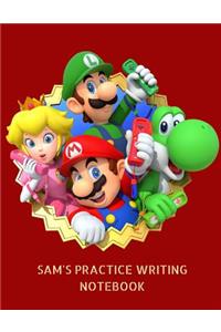 Sam's Practice Writing Notebook