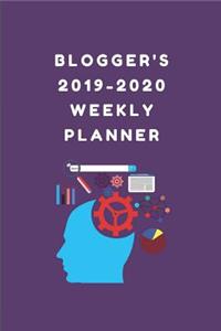 Blogger's 2019-2020 Weekly Planner: A Blogging Calendar to Write To-Do Lists