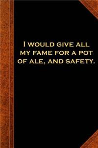 2019 Daily Planner Shakespeare Quote Give Fame Ale Safety 384 Pages