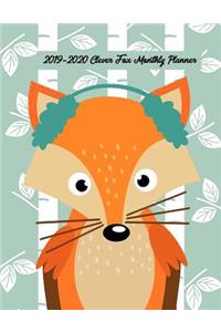 2019-2020 Clever Fox Monthly Planner