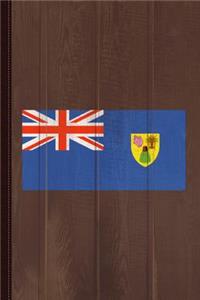 Turks and Caicos Islands Flag Journal Notebook