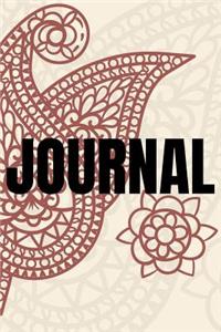Paisley Background Lined Writing Journal Vol. 17