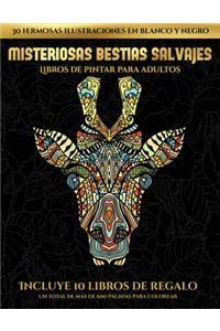 Libros de pintar para adultos (Misteriosas bestias salvajes)