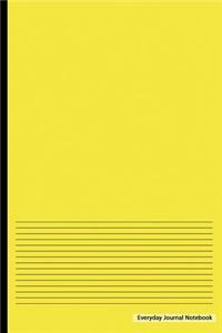 Everyday Journal Notebook - Lined Paper (Yellow Cover)