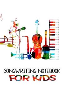 Songwriting Notebook For Kids
