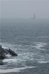 Lighthouse in the Fog - Blank Notebook