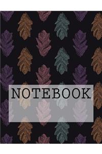 Notebook: Leaves in Dark, Rydal Water, Lake District. Dotted (8.5 X 11): Dotted Paper Notebook