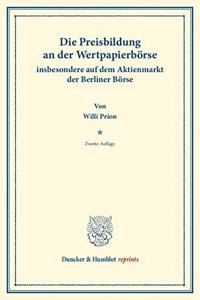 Die Preisbildung an Der Wertpapierborse