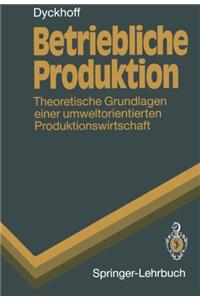 Betriebliche Produktion: Theoretische Grundlagen Einer Umweltorientierten Produktionswirtschaft