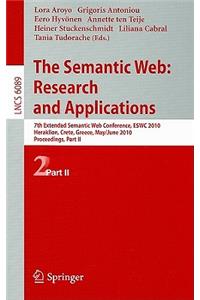 Semantic Web: Research and Applications