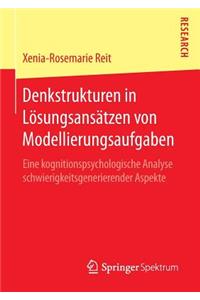 Denkstrukturen in Lösungsansätzen Von Modellierungsaufgaben
