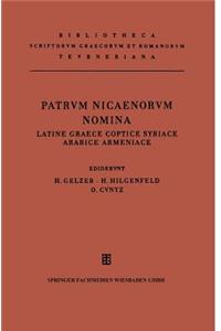 Patrvm Nicaenorvm Nomina