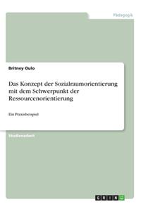 Das Konzept der Sozialraumorientierung mit dem Schwerpunkt der Ressourcenorientierung