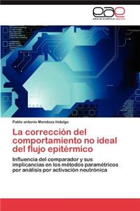 corrección del comportamiento no ideal del flujo epitérmico