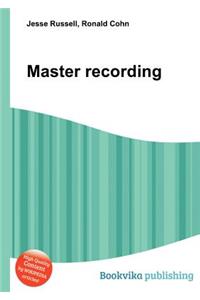 Master Recording