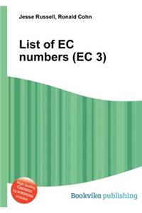 List of EC Numbers (EC 3)