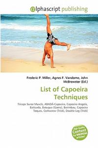 List of Capoeira Techniques