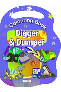 Colouring Book of Digger & Dumper