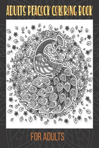 Adults Peacock coloring book for adults