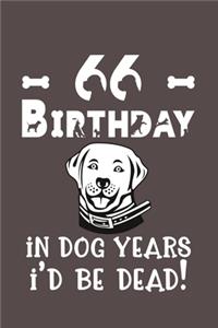 66 Birthday - In Dog Years I'd Be Dead!
