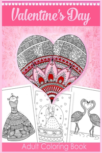 Valentine's Day Adult Coloring Book