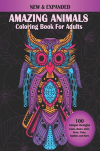 Amazing Animals Coloring Book For Adults