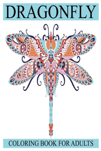 Dragonfly coloring book for adults