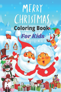 Merry Christmas Coloring Book For Kids