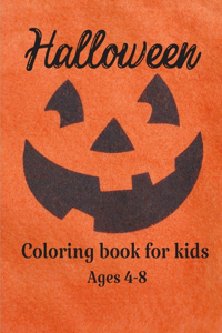 Halloween Coloring book for kids ages 4-8