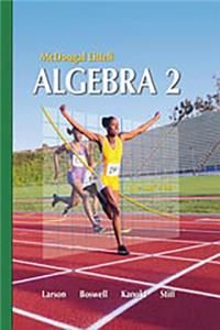 Holt McDougal Larson Algebra 2: Transparency Book: Chapter 3 Algebra 2