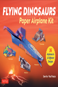 Flying Dinosaurs Paper Airplane Kit