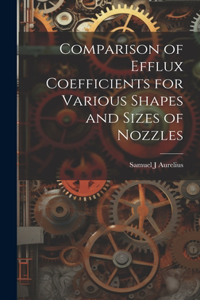 Comparison of Efflux Coefficients for Various Shapes and Sizes of Nozzles