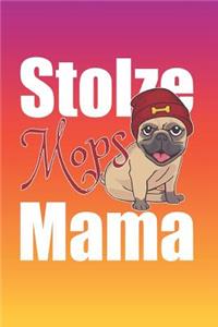 Stolze Mops Mama