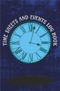 Time Sheets and Events Log Book