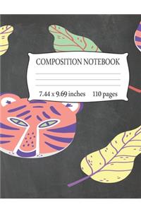 Composition Notebook 7.44 x 9.69 Inches 110 pages