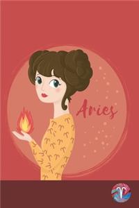 Aries Zodiac Notebook