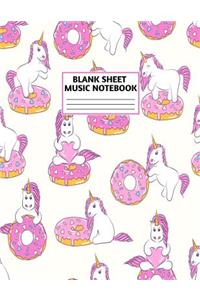 Blank Sheet Music Notebook