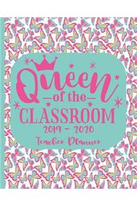 2019 - 2020 Teacher Planner - Queen Of The Classroom