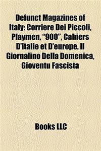 Defunct Magazines of Italy