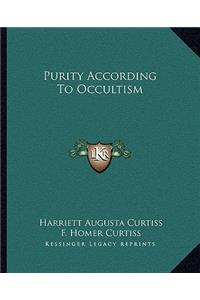 Purity According to Occultism
