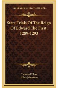 State Trials of the Reign of Edward the First, 1289-1293