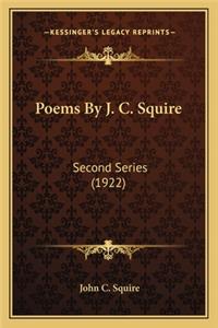 Poems by J. C. Squire