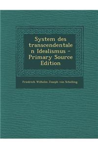 System Des Transcendentalen Idealismus