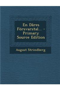 En Dares Forsvarstal... - Primary Source Edition