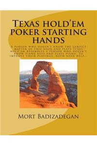 Texas hold'em poker starting hands