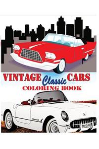 Vintage + Classic Cars Coloring Book