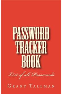 Password Tracker Book