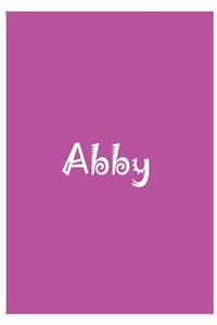 Abby - Personalized Notebook
