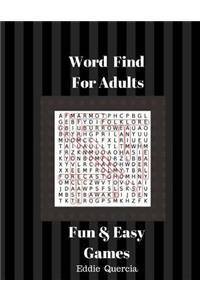 Word Find For Adults Fun & Easy Games