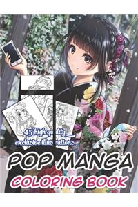 Pop Manga Coloring Book